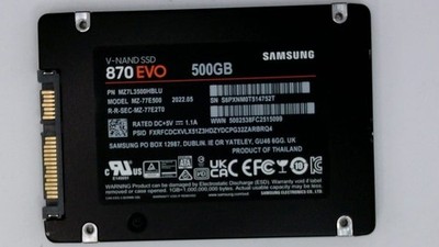 SAMSUNG | 870 EVO | 500GB SSD | SATA III | 2.5 1 SAMSUNG | 870 EVO | 500GB SSD | SATA III | 2.5