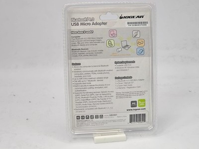 IOGEAR | IOGEAR BLUETOOTH 4.0 USB MICRO ADAPTER, GBU521, E5-5 BRAND NEW | MICRO 2 IOGEAR | IOGEAR BLUETOOTH 4.0 USB MICRO ADAPTER, GBU521, E5-5 BRAND NEW | MICRO