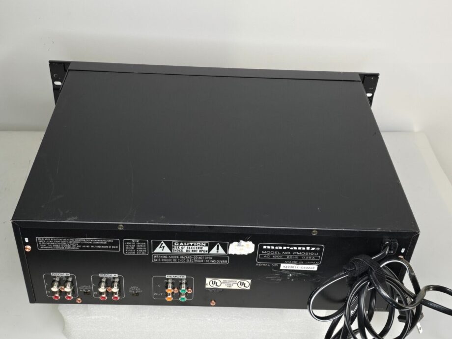 Marantz PMD510U Professional Rack Mount Double Cassette Deck For Parts or Repair