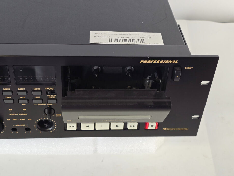 Marantz PMD510U Professional Rack Mount Double Cassette Deck For Parts or Repair