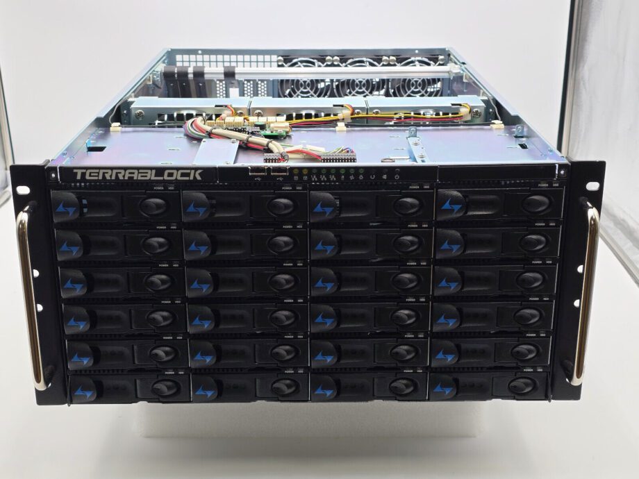 image of 4U Rackmount Server ChassisCase 24 x SAS 6G drive bays 3 ATTO H680 cards 375676854510 2