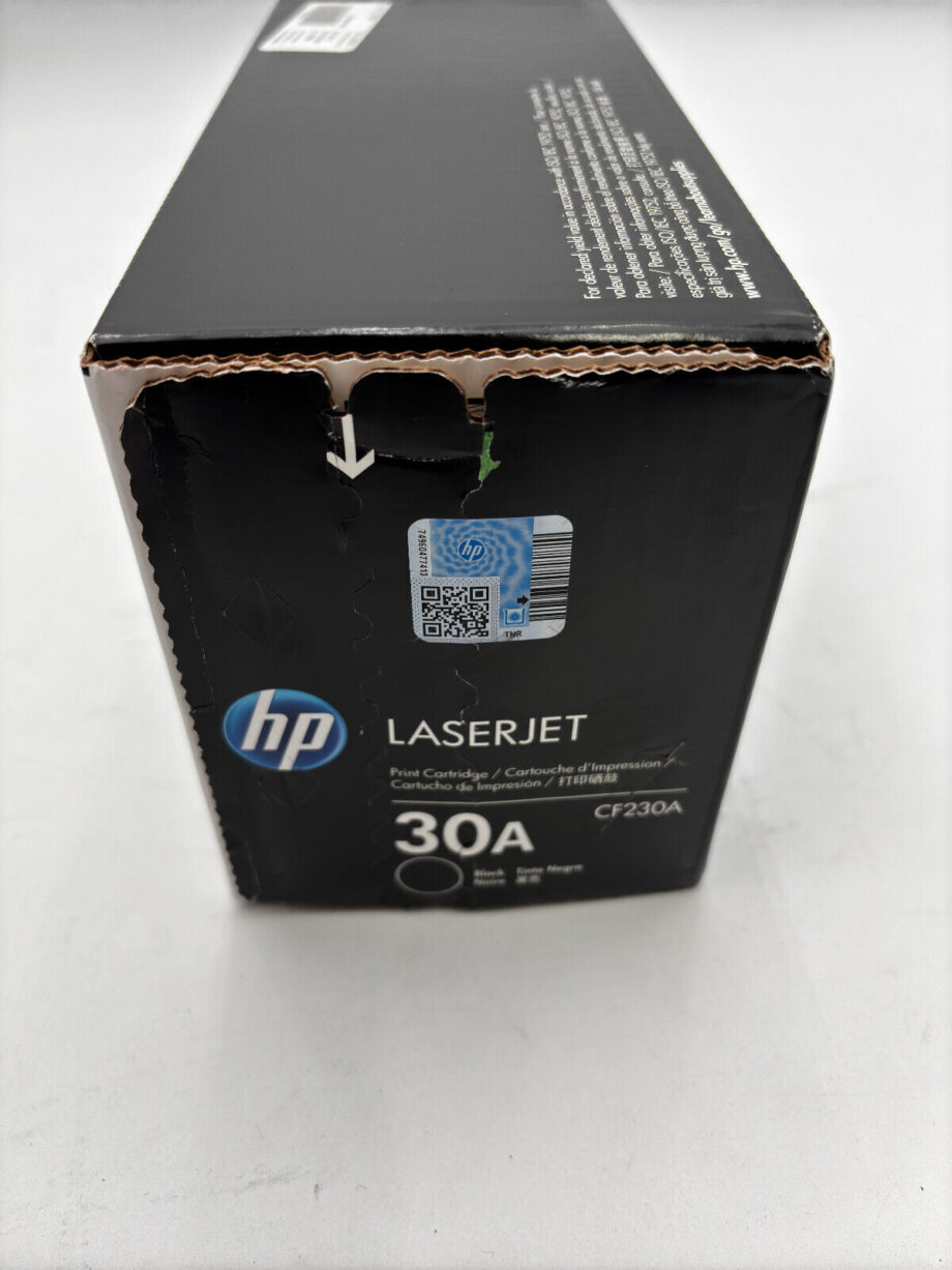 HP 30A Black Original LaserJet Toner Cartridge, CF230A