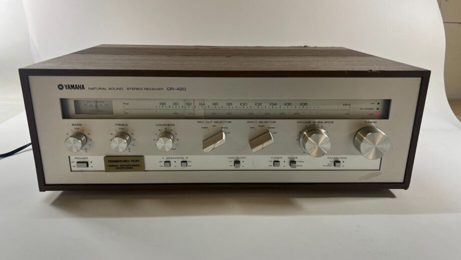 image of YAMAHA CR 420 Natural Sound Stereo Receiver Audiophile Tested SEE VIDEO 375471399820 3