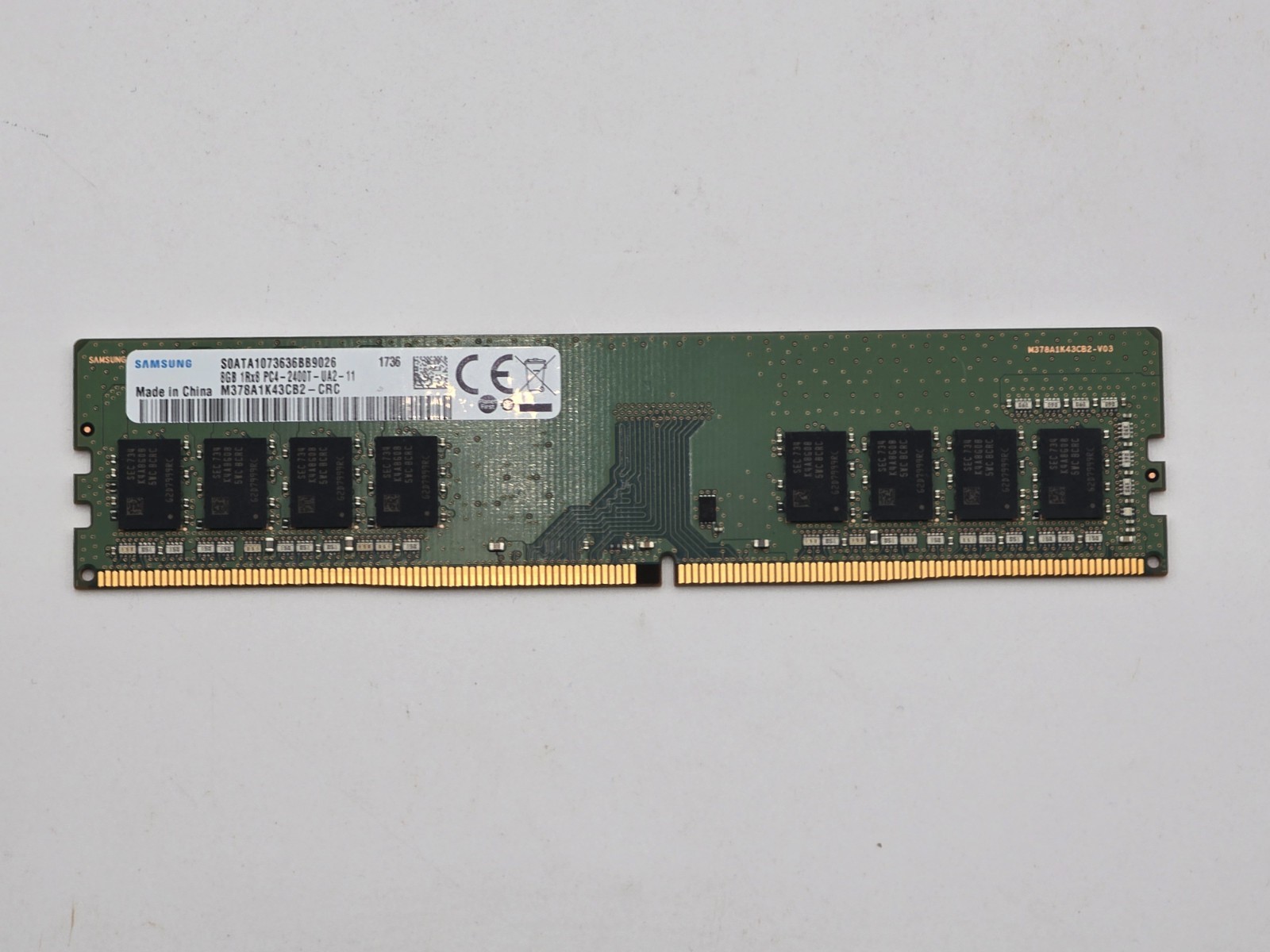 16GB SAMSUNG DDR4 2666MHz UDIMM DESKTOP RAM 2Rx8 M378A2K43CB1-CTD 1 16GB SAMSUNG DDR4 2666MHz UDIMM DESKTOP RAM 2Rx8 M378A2K43CB1-CTD