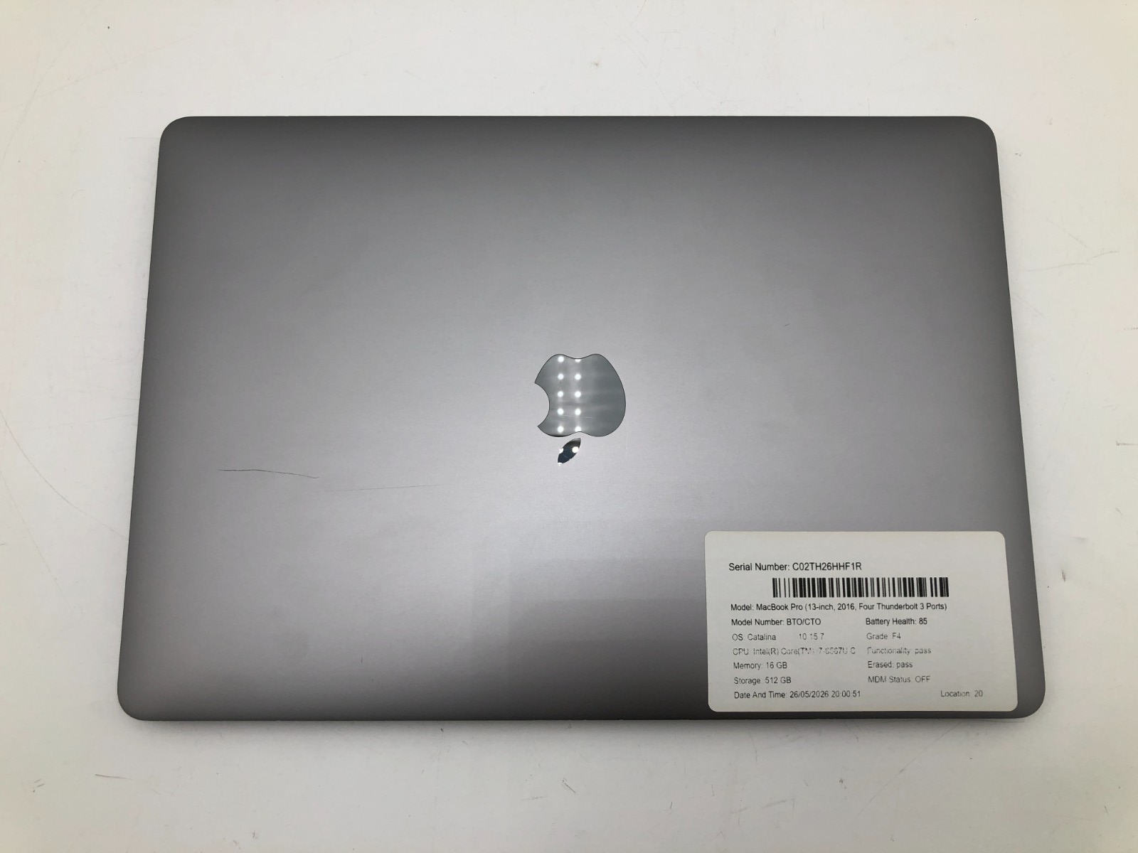 Apple MacBook Pro 13" 2016 i7-6567U 16GB 512GB SSD Catalina Space Gray 5 Apple MacBook Pro 13" 2016 i7-6567U 16GB 512GB SSD Catalina Space Gray
