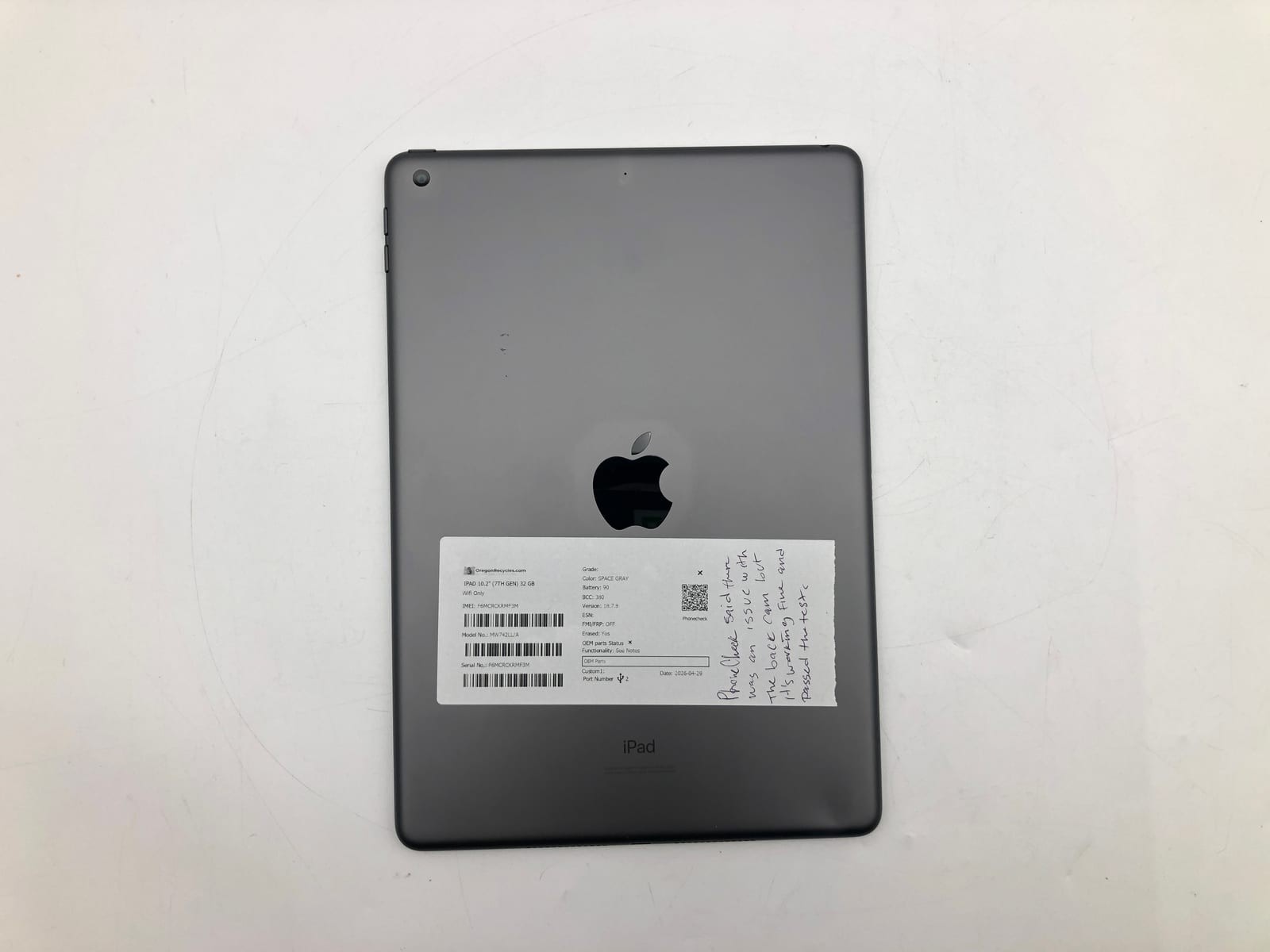 Apple iPad 10.2" (7th Gen) 32GB Space Gray Wifi Only MW742LL/A iOS Smartphone 2 6 Apple iPad 10.2" (7th Gen) 32GB Space Gray Wifi Only MW742LL/A iOS Smartphone 2