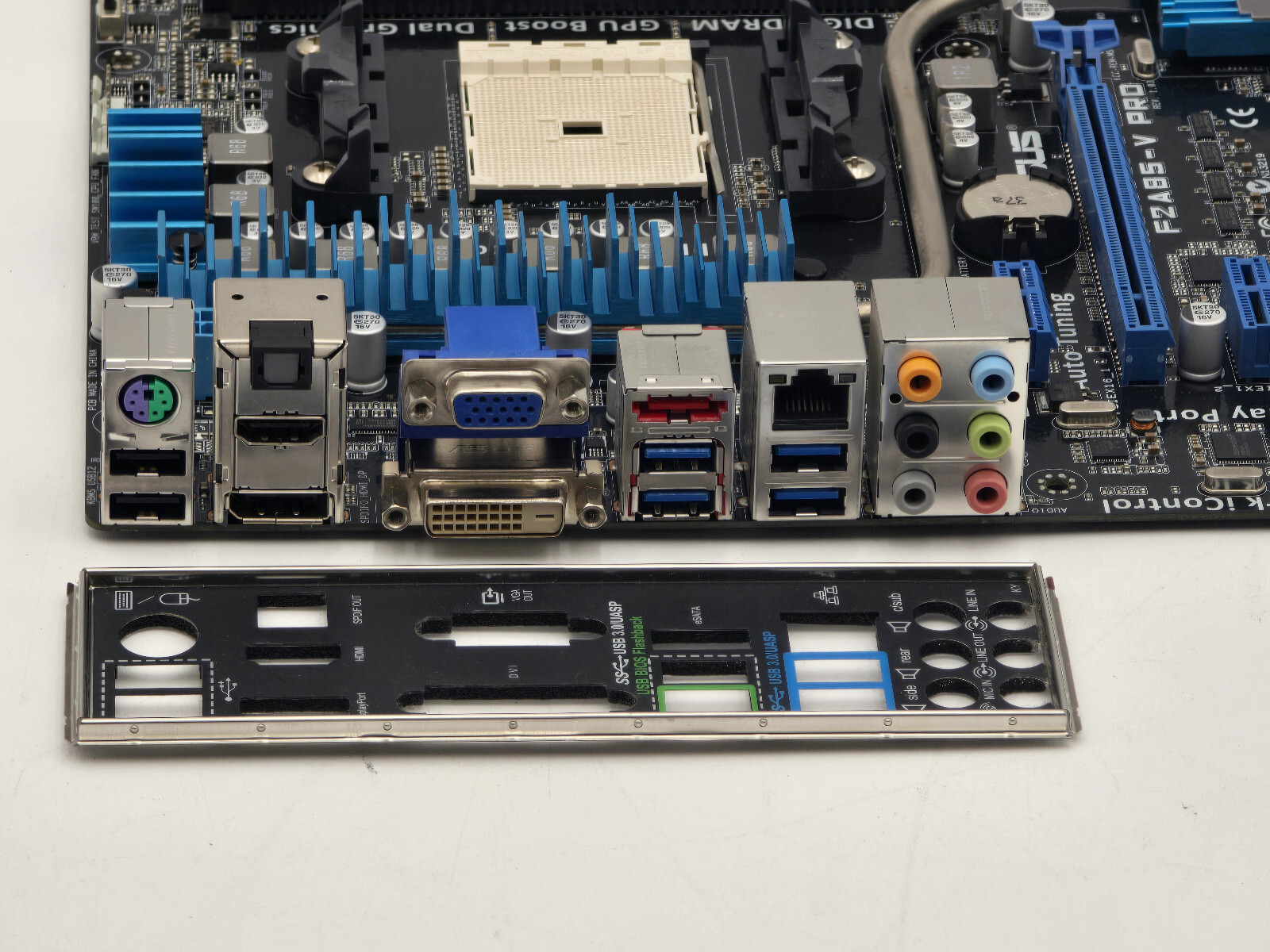 ASUS F2A85-V PRO ATX Motherboard – FM2, DDR3, USB 3.0 – Tested + I/O SHIELD 5 ASUS F2A85-V PRO ATX Motherboard – FM2, DDR3, USB 3.0 – Tested + I/O SHIELD