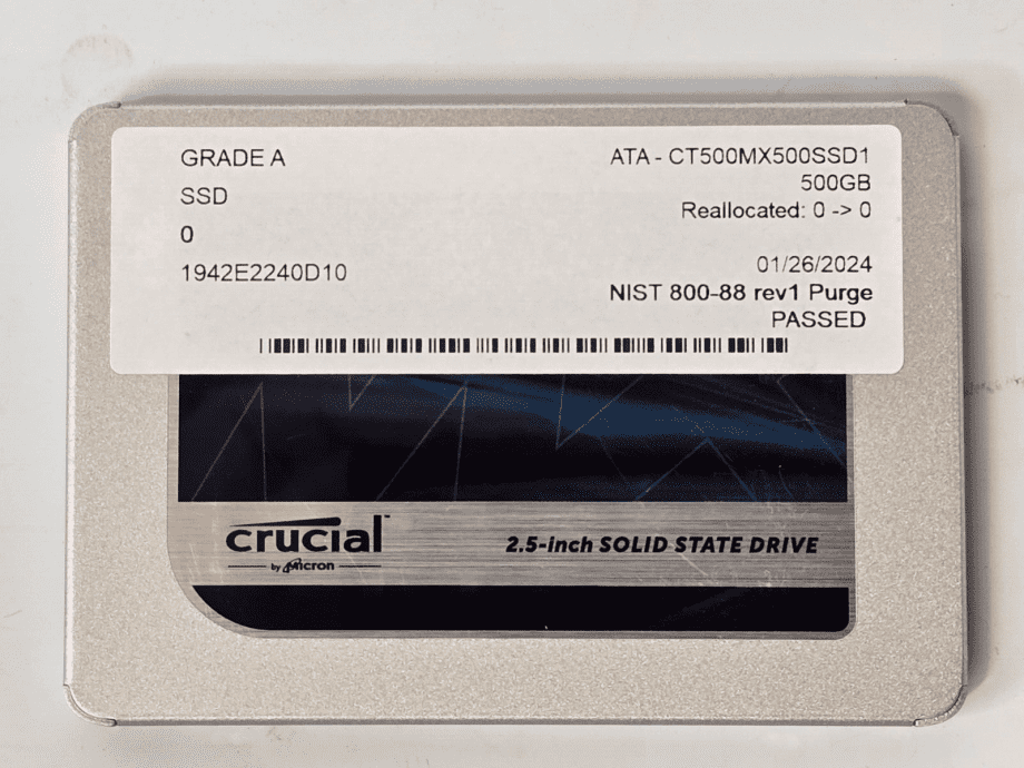 image of Crucial MX500 500GB 25 SATA SSD Solid State Hard Drive CT500MX500SSD1 6Gbs 375406673650