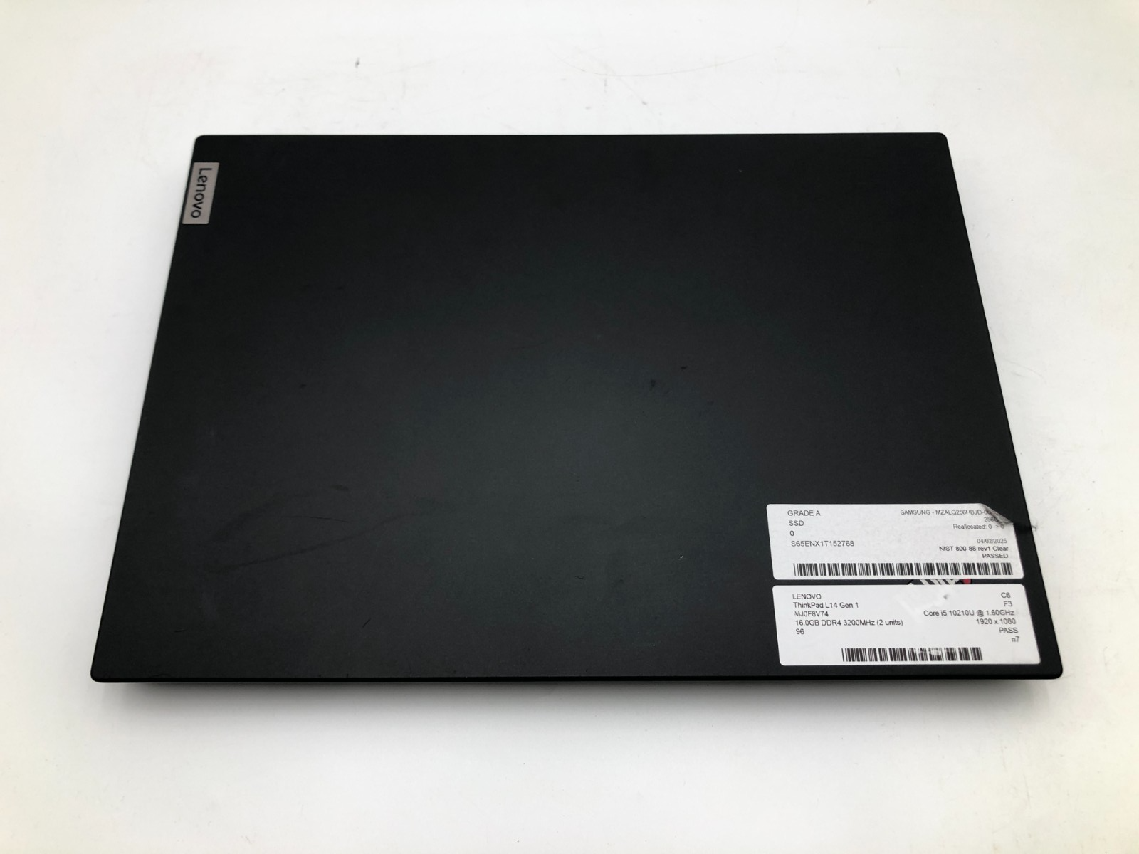 Lenovo ThinkPad L14 Gen 1 i5-10210U 16GB RAM 256GB NVMe SSD 14" FHD Win11 Pro 5 Lenovo ThinkPad L14 Gen 1 i5-10210U 16GB RAM 256GB NVMe SSD 14" FHD Win11 Pro
