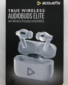 New - Acoustix True Wireless AudioBuds Elite (HF-BTS1505TWS-WH) - White