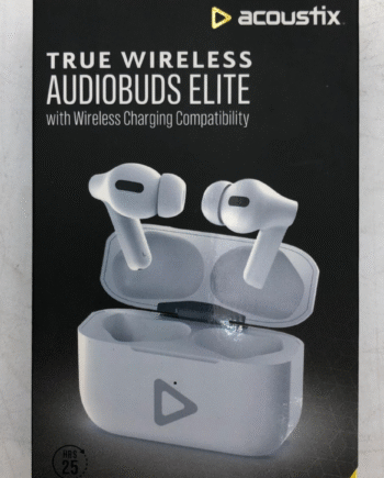 New - Acoustix True Wireless AudioBuds Elite (HF-BTS1505TWS-WH) - White