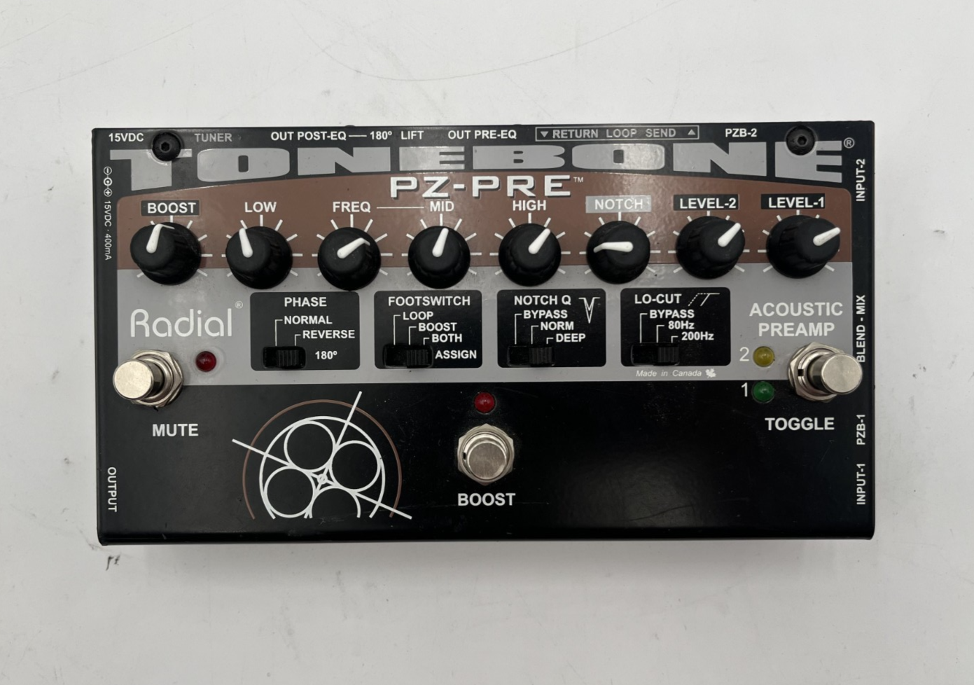 Radial Tonebone PZ-Pre Acoustic Instrument Preamp 1 Radial Tonebone PZ-Pre Acoustic Instrument Preamp
