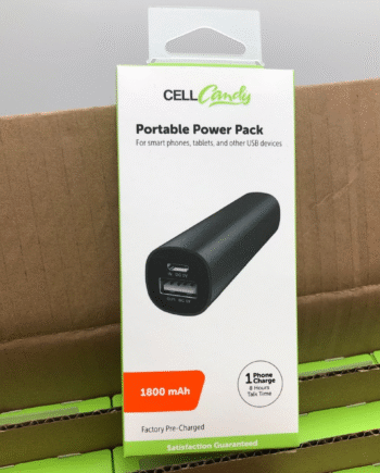 Lot (96) - Cell Candy 1800 mAh Portable Power Pack KPBUSB18A-BKCP USB -New