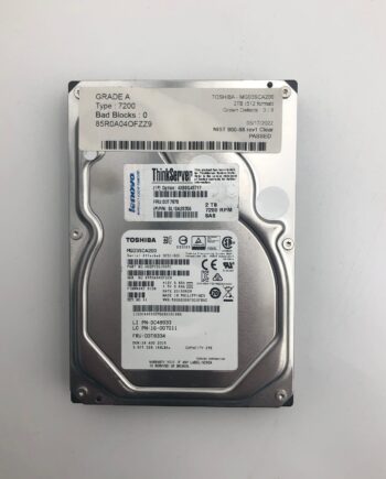 TOSHIBA MG03SCA200 2TB 3.5" 12Gb/s 7200 RPM SAS Drive Tested
