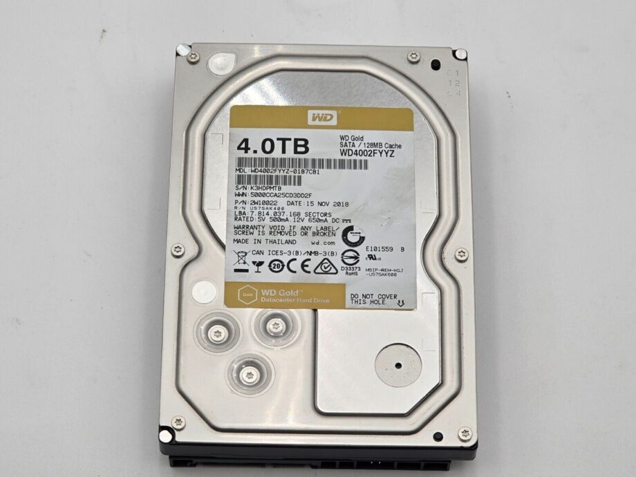 image of Western Digital WD Gold 7200RPM 35 SATA III 256MB Cache 4TB WD4003FRYZ 375655372970