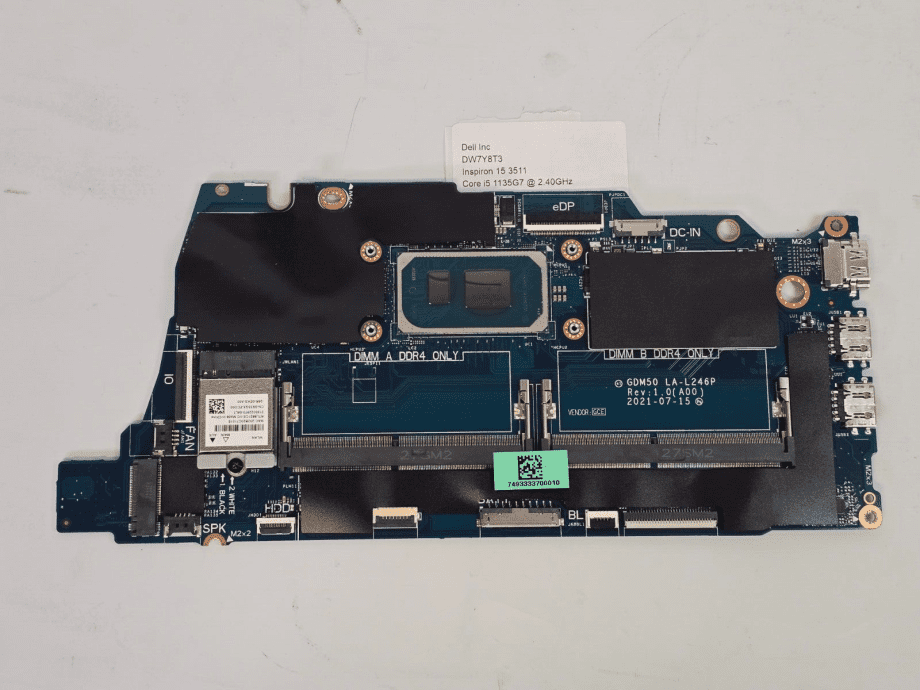 image of Dell XMF7W I5 1135g7 LA L246P Laptop Motherboard and daughter board LS243P 355714023380 3
