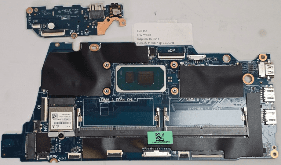 image of Dell XMF7W I5 1135g7 LA L246P Laptop Motherboard and daughter board LS243P 355714023380