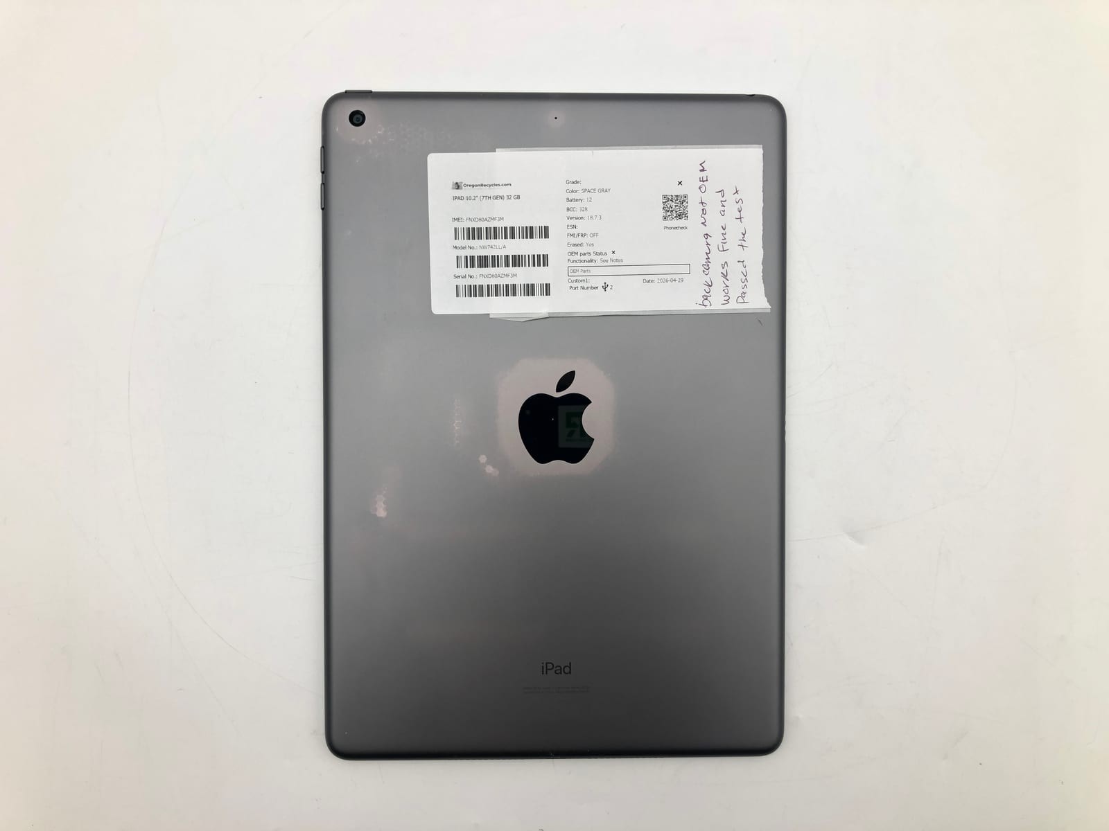 Apple iPad 10.2" (7th Gen) 32GB Space Gray Unlocked NW742LL/A iOS Smartphone Tes 6 Apple iPad 10.2" (7th Gen) 32GB Space Gray Unlocked NW742LL/A iOS Smartphone Tes