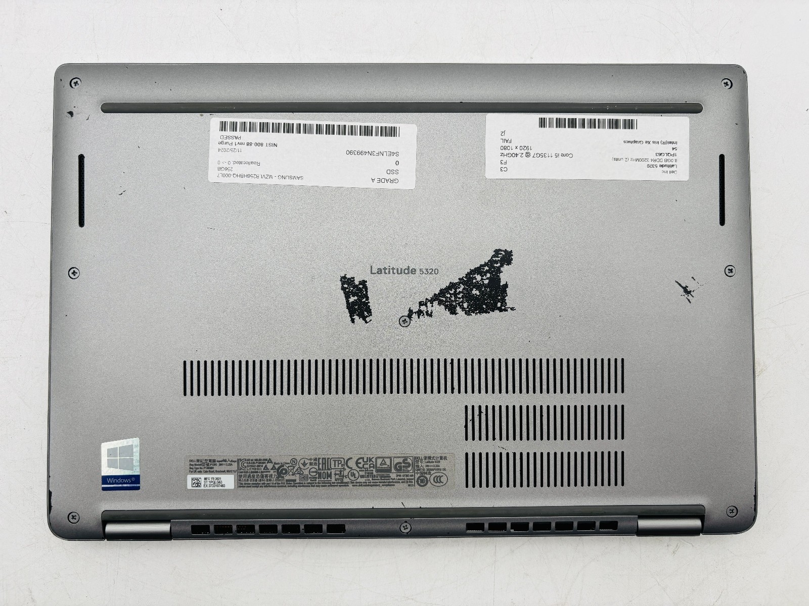 Dell Latitude 5320 - i5 1135G7 8GB 256GB SSD Windows 11 Pro - No Battery 4 Dell Latitude 5320 - i5 1135G7 8GB 256GB SSD Windows 11 Pro - No Battery