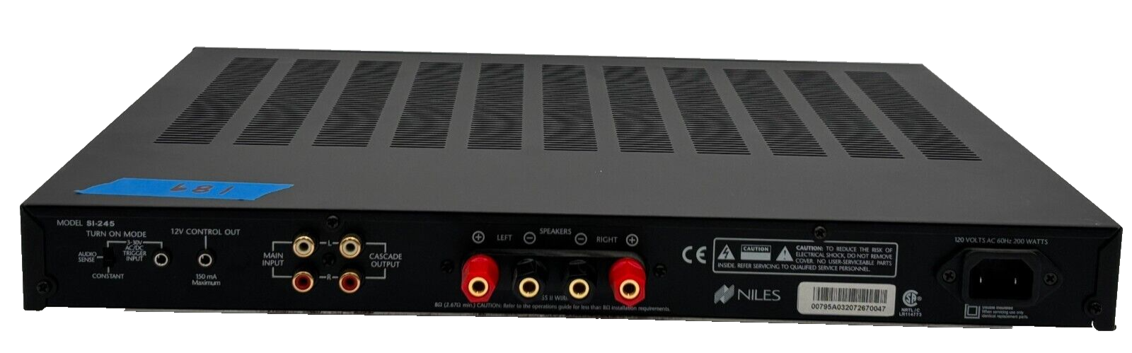 Niles SI-245 2-Channel Systems Integration Amplifier 4 Niles SI-245 2-Channel Systems Integration Amplifier