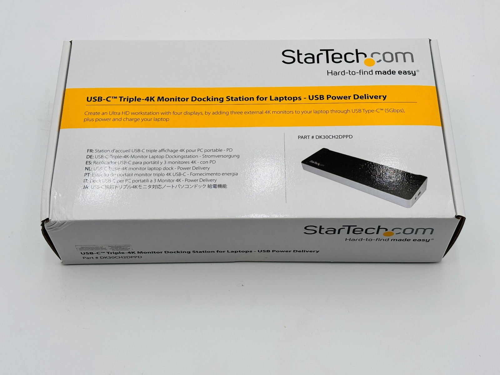 StarTech USB-C Triple 4K Monitor Docking Station for Laptops -USB Power Delivery 1 StarTech USB-C Triple 4K Monitor Docking Station for Laptops -USB Power Delivery