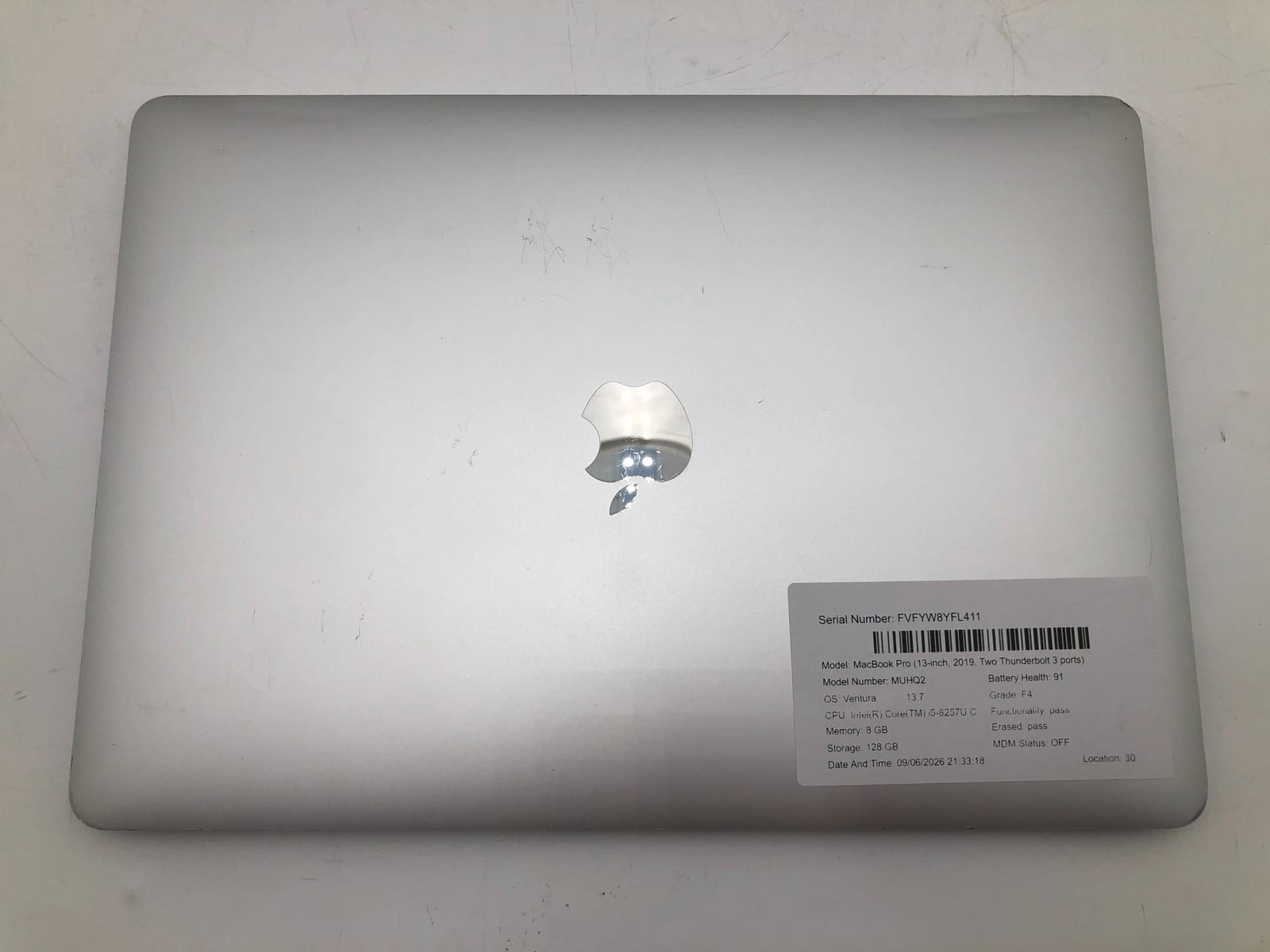 Apple MacBook Pro (13-inch, 2019, Two Thunderbolt 3 ports) macOS 13.7 6 Apple MacBook Pro (13-inch, 2019, Two Thunderbolt 3 ports) macOS 13.7