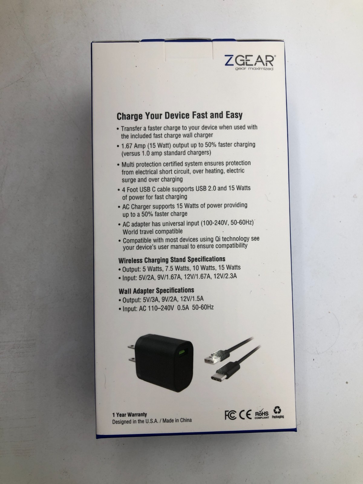 Lot (14) – ZGear Fast Charging Wireless Stand WC‑WCSF15W Qi‑Compatible – New 4 Lot (14) – ZGear Fast Charging Wireless Stand WC‑WCSF15W Qi‑Compatible – New