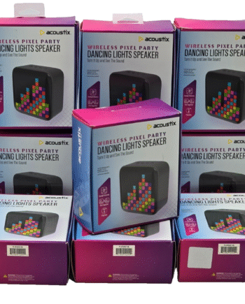 Lot of 10 × Acoustix Wireless Pixel Party Dancing Lights Speakers – New in Box –