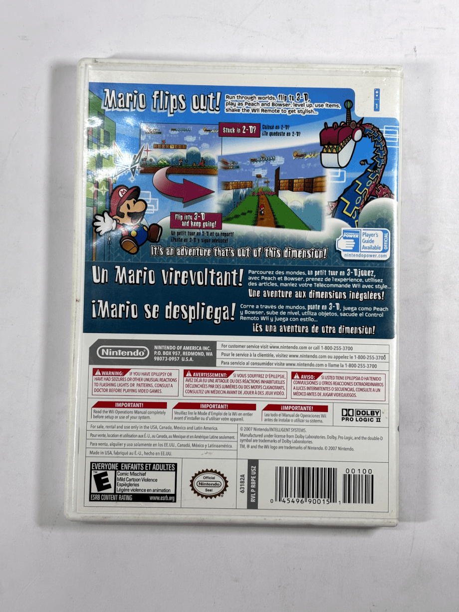image of Super Paper Mario Nintendo Wii 2007 355699501541 2