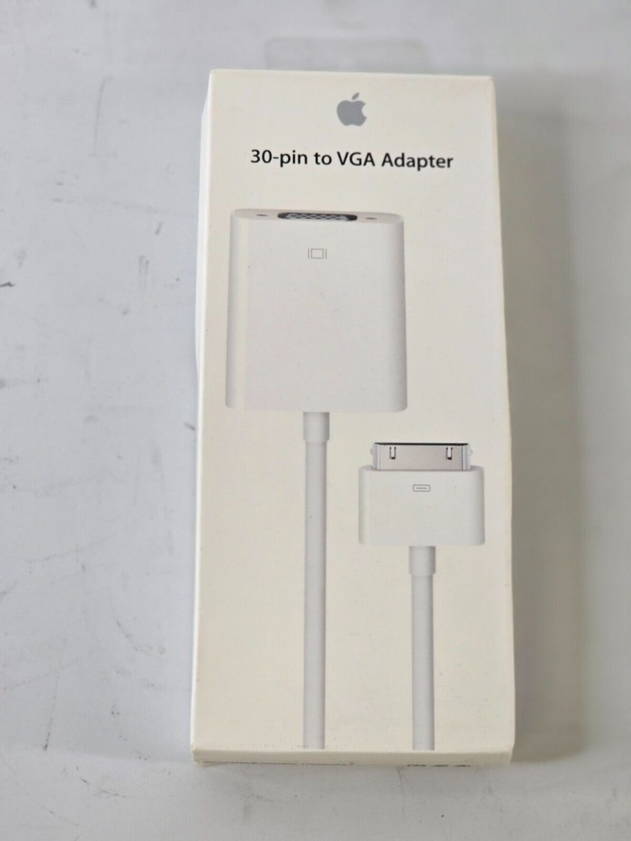 image of Genuine Apple 30 pin to VGA Adapter MC552ZMB 375457258351