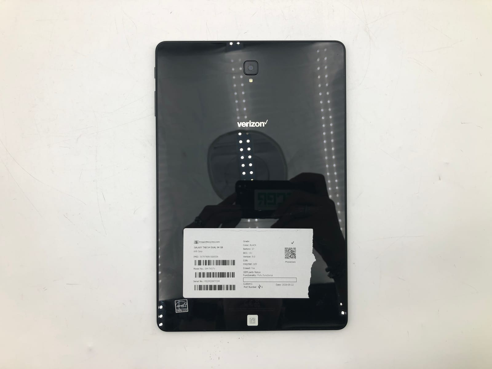 Samsung Galaxy Tab S4 Dual 64GB Black Verizon Wireless SM-T837V Tested 5 Samsung Galaxy Tab S4 Dual 64GB Black Verizon Wireless SM-T837V Tested
