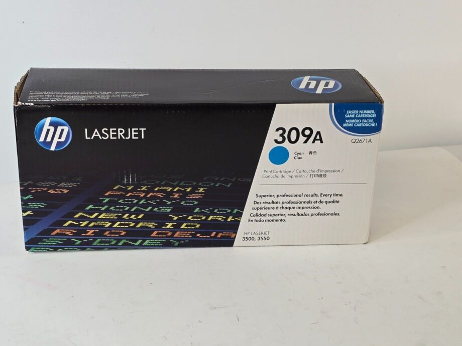 image of HP Certified Laserjet 309A Cyan Print Cartridge Q2671A SEALED NEW 355881142761