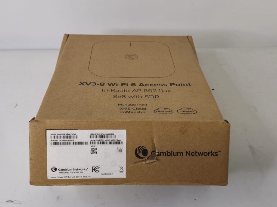 image of CAMBIUM XV3 8X00A00 US XV3 8 TRI RADIO WIFI 6 INDOOR FCC SDR 355980637771 2