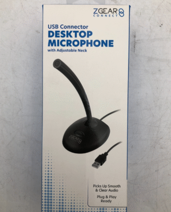 Lot (22) – ZGear USB Desktop Microphone w/ Adjustable Neck AV-WFHUSBSTKMIC – New