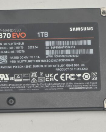 SAMSUNG 870 EVO 1TB 2.5" 6Gb/s SATA SSD Tested