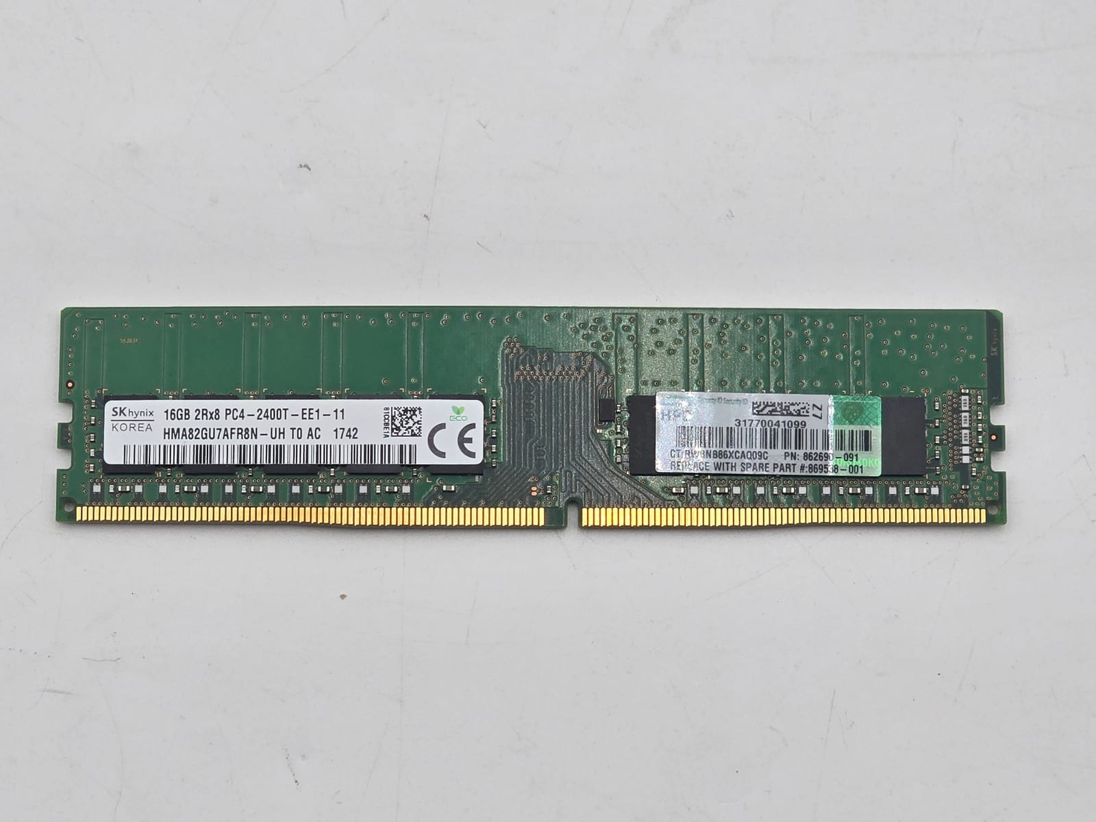 DDR4 2400T RDIMM ECC 16GB PC4-19200R DDR4-2400 ECC UDIMM RAM HMA82GU7AFR8N-UH 1 DDR4 2400T RDIMM ECC 16GB PC4-19200R DDR4-2400 ECC UDIMM RAM HMA82GU7AFR8N-UH
