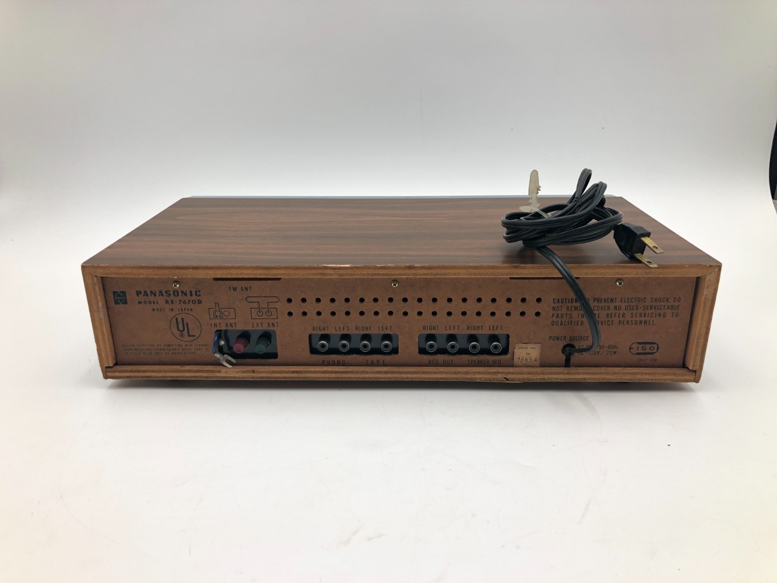 Panasonic RE-7670D FM-AM Multiplex Vintage Stereo Receiver – Tested Working
