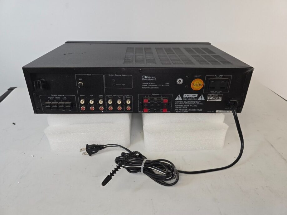 image of Vintage Nakamichi RE 3 AMFM Stereo Receiver Amplifier W Phono Video Out Works 375568574091 2