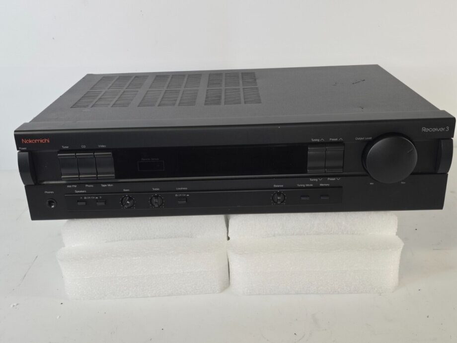 image of Vintage Nakamichi RE 3 AMFM Stereo Receiver Amplifier W Phono Video Out Works 375568574091