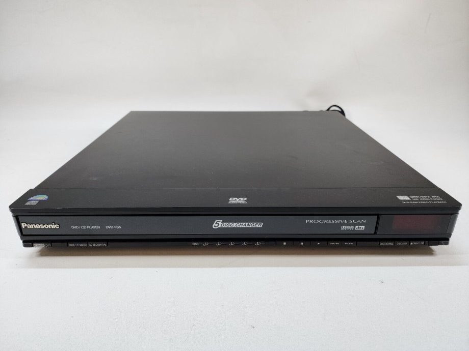image of PANASONIC DVD F65 DVDCD 5 Disc Carousel Changer Player No Remote TESTED 354551919202