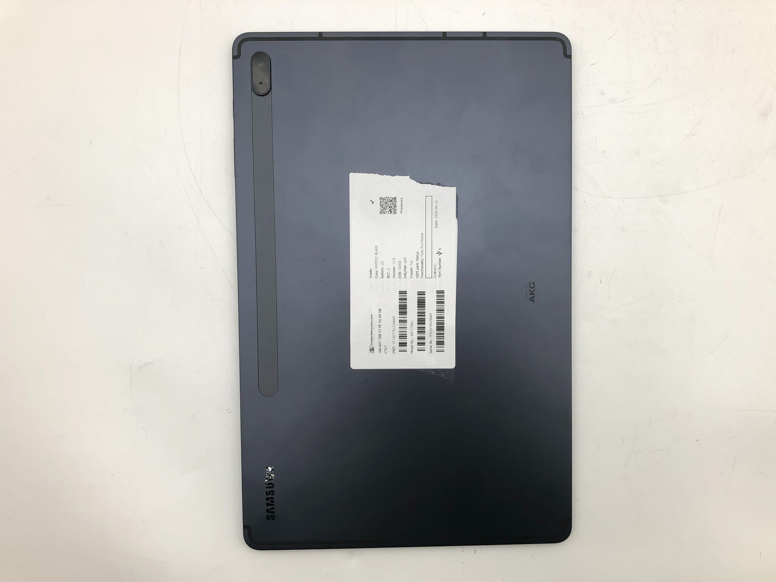 Samsung Galaxy Tab S7 FE 5G 64GB Mystic Black AT&T SM-T738U Android Smartphone T 6 Samsung Galaxy Tab S7 FE 5G 64GB Mystic Black AT&T SM-T738U Android Smartphone T