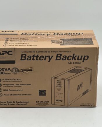 APC Back-UPS, 500VA, Tower, 120V, 6 NEMA 5-15R Outlets , User Replaceable Batter