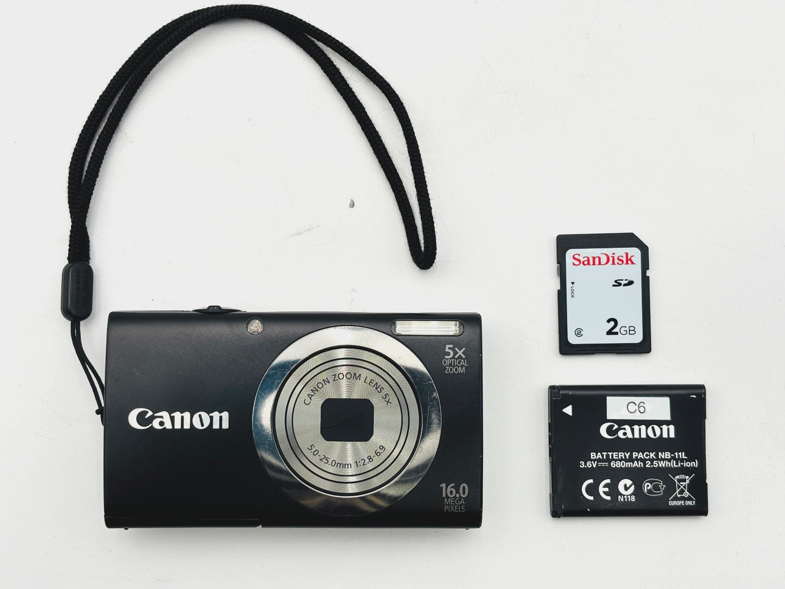 Canon PowerShot A2300 HD 16MP Digital Camera – Black