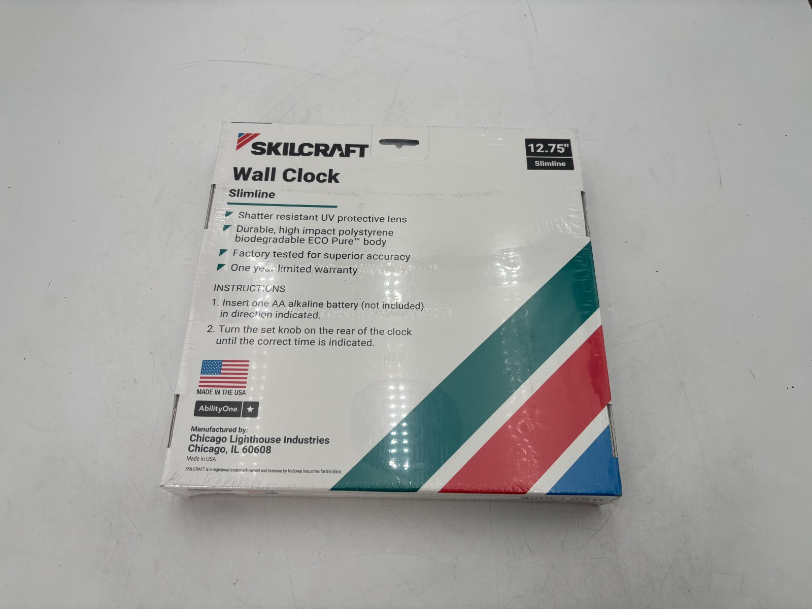 Skilcraft slimline 12.75'' wall clock 3 Skilcraft slimline 12.75'' wall clock