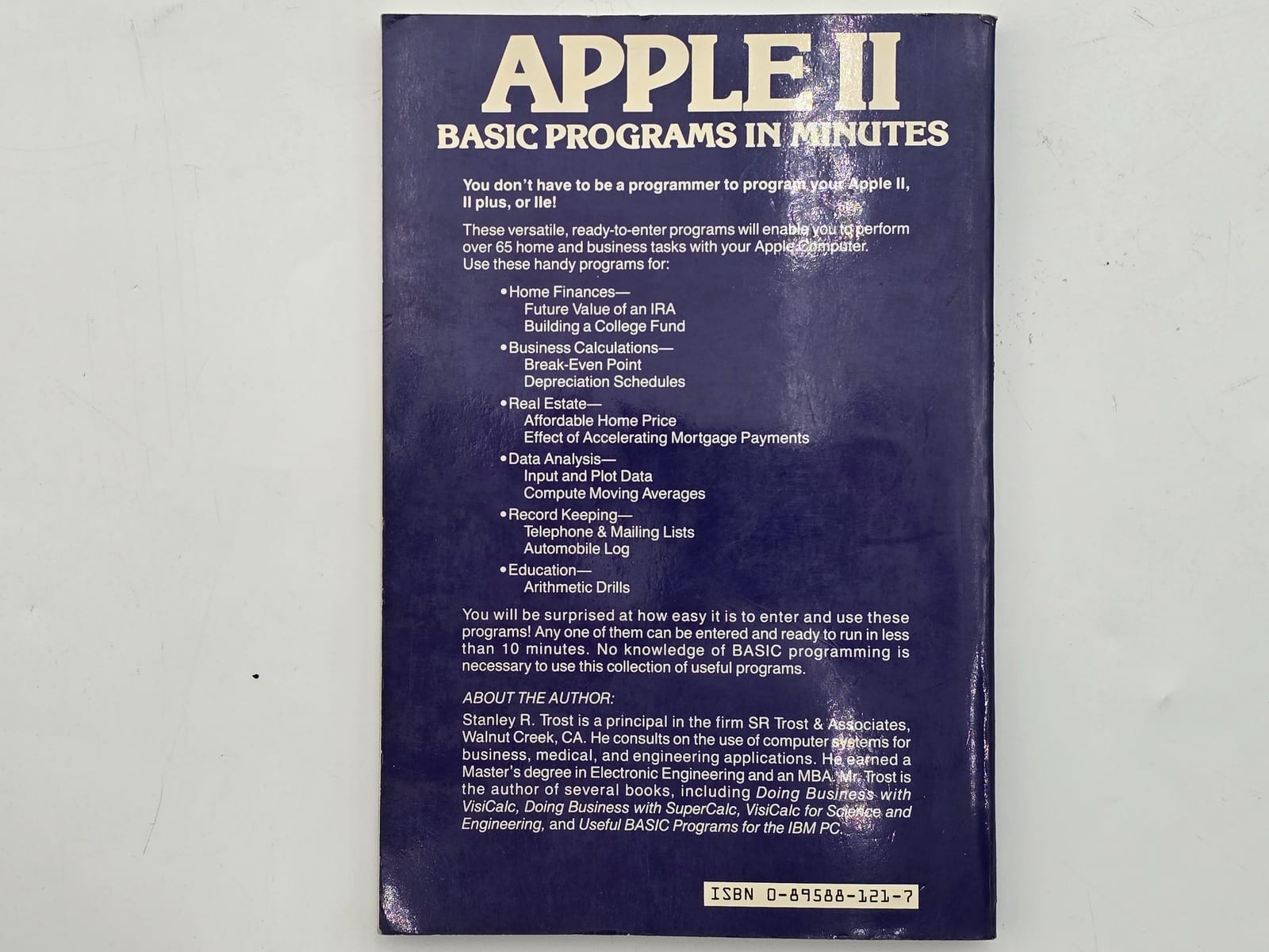 Apple | APPLE II BASIC PROGRAMS IN MINUTES By Stanley R Trost **BRAND NEW** | Te 3 Apple | APPLE II BASIC PROGRAMS IN MINUTES By Stanley R Trost **BRAND NEW** | Te