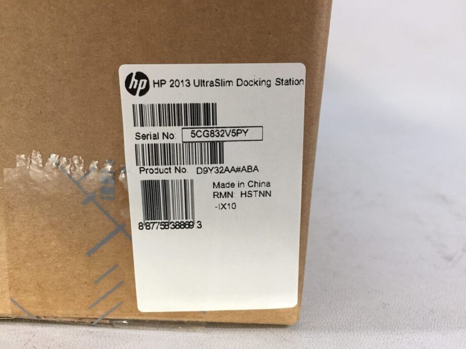 HP 2013 UltraSlim Docking Station - Model: D9Y32AAABA - Open Box