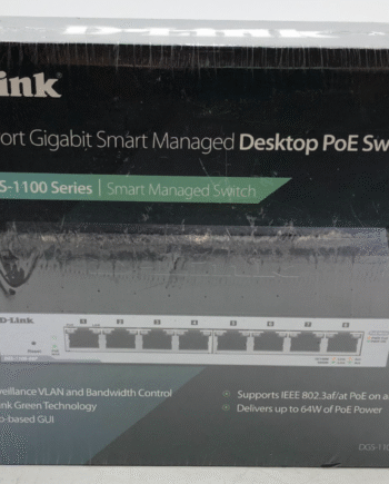 D-Link DGS-1100-08P 8-Port Gigabit Smart Managed Desktop PoE Switch - NEW SEALED