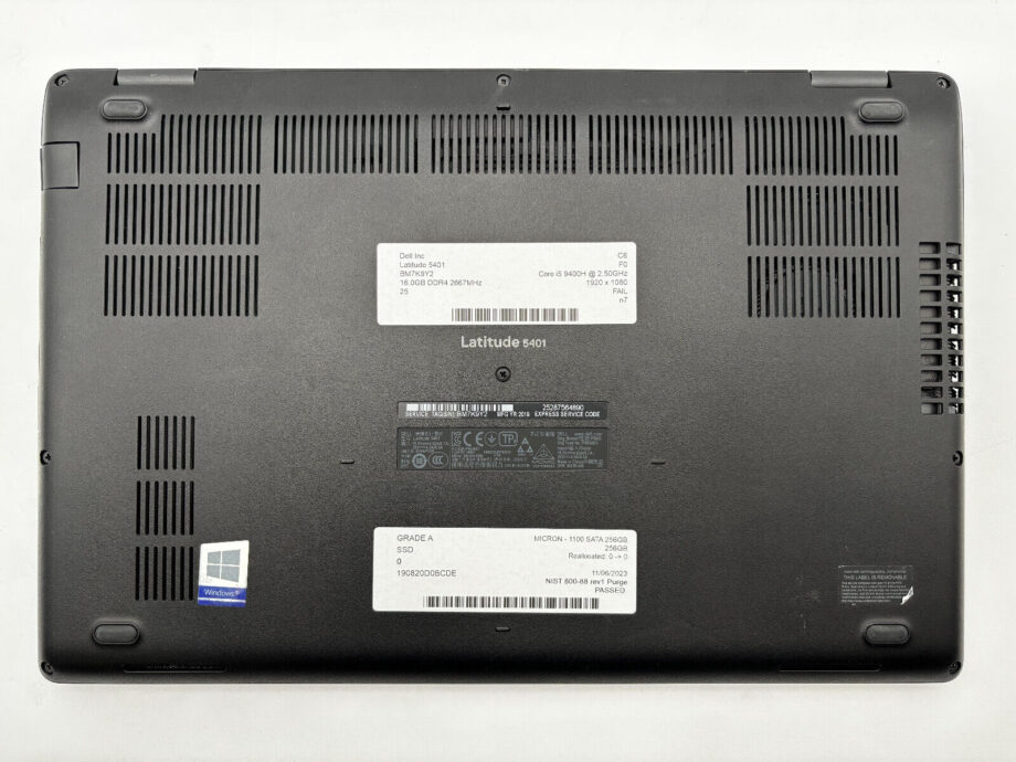 image of Dell Latitude 5401 i5 9400H 16GB 256GB SSD Windows11 Pro No Battery 375864607052 6