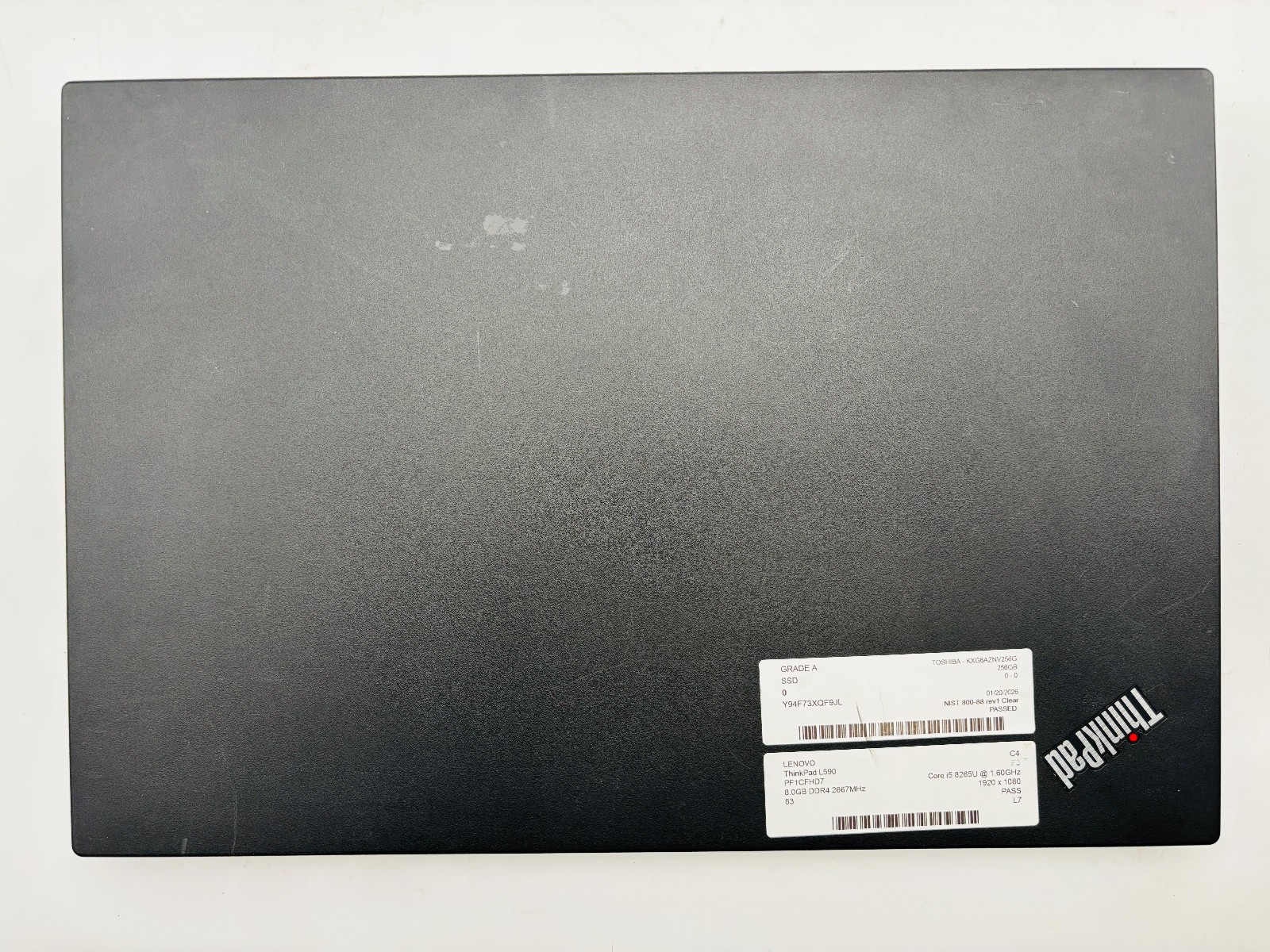 Lenovo ThinkPad L590- i5 8265U- 8GB RAM- 256GB NVMe SSD - W11P - Bad CMOS 4 Lenovo ThinkPad L590- i5 8265U- 8GB RAM- 256GB NVMe SSD - W11P - Bad CMOS