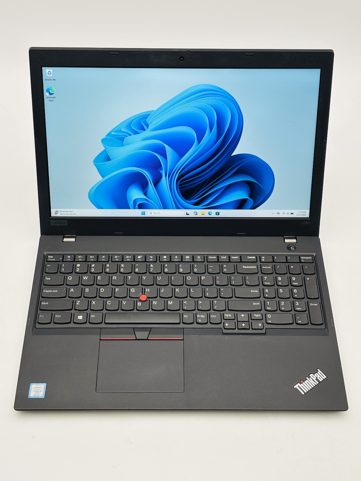 Lenovo ThinkPad L590- i5 8265U- 8GB RAM- 256GB NVMe SSD - W11P - Bad CMOS 1 Lenovo ThinkPad L590- i5 8265U- 8GB RAM- 256GB NVMe SSD - W11P - Bad CMOS